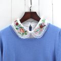 Women Cotton Lace Collar Blouse Vintage Detachable Shirt Collar Collar Lapel Blouse Top Women Clothes Accessories. 