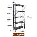 5 layer foldable storage rack organizer with wheel. 