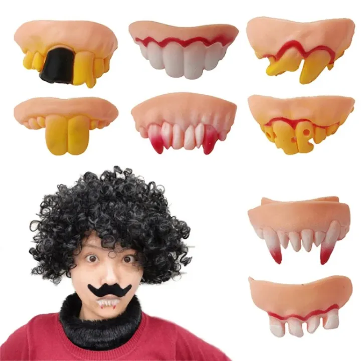 vampire%20teeth%201/10%20Pcs%20Vampire%20Teeth%20Fangs%20Denture%20Prop%20Halloween%20Cosplay%20Zombie%20Teeth%20False%20Teeth%20Solid%20Glue%20Denture%20Adhesive%20Halloween%20DecorParty%20Games%20Crafts%20-%20Image%202