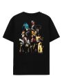 Anime T shirt anime - High quality All anime heroes Oversize Cotton Print Jet black Cotton Tee S to 3XL Esthetic T shirt Anime T shirt. 