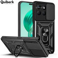 Quiberk for Honor X8b Phone Case Slide Camera Cover Magnetic Kickstand Hard Shockproof Armor Back Casing. 