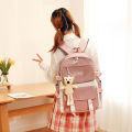 IELGY small fresh contrast color schoolgirl backpack. 