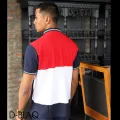 D-Blaq Three-Tone Harmony Polo T-Shirt. 