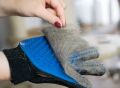 Pet Grooming Glove - Gentle Deshedding Brush Glove - Efficient Pet Hair Remover Mitt - Enhanced Five Finger Design. 