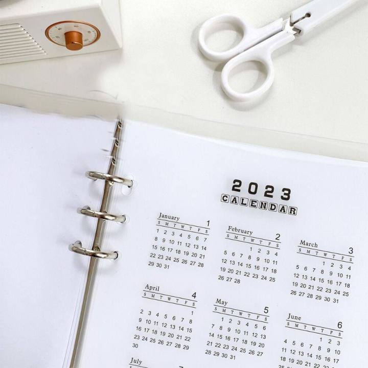 %E3%80%90ZOSR%E3%80%91LG01I9%20A5/A6%20Useful%20Office%20School%20Refillable%20Plastic%20Calendar%20Loose-leaf%20Ring%20Binder%20Index%20Divider%20Notepad%20Inner%20Paper%20Notebook%20Paging%20Separator%20-%20Image%206