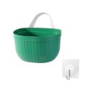 Hangable Sundries Holding Bin Space-saving Storing Container Cosmetic Toiletry Utensils Box Large Capacity  with Hook Fruit Vegetable Storage Basket. 