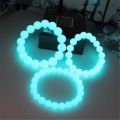 8/10/12/14mm Yellow Green Luminous Stone Transfer Bracelet / Blue Green Ball Beaded Bracelet / Luminous Bracelet for Men and Women / Jewelry. 