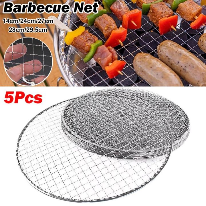 Roasted Wire New Iron Grill Racks Disposable Nonstick Wire Net Round Roast Grate ...