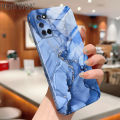 Hontinga for OPPO A52 A92 Back Cover Luxury Marble All-inclusive Film Hard Phone Case Camera Protection Mobile Cover. 