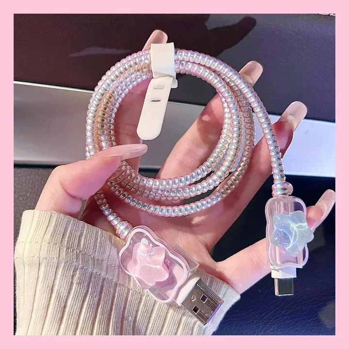 Flower%20Case%20For%20Apple%2018w/20w%20Charger%20Protective%20Case%20Is%20Applicable%20For%20IPhone%2015%2014%2013%2012%2011%20Data%20Cable%20Protector%20Shell%20Sleeve%20-%20Image%204