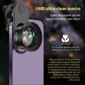 10X mobile macro 4K lens compatible with multiple models - black. 