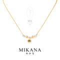Mikana Birth Flower 18k Gold Plated May Lily Of The Valley Pendant Necklace Accessories For Women fashion korean free shipping sale japanese gift box. 