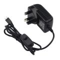 Raspberry Pi 3 5V 3A Power Supply Charger AC Adapter Micro USB Cable with Power On/Off Switch Banana Pi Pro Model B B+ Plus. 