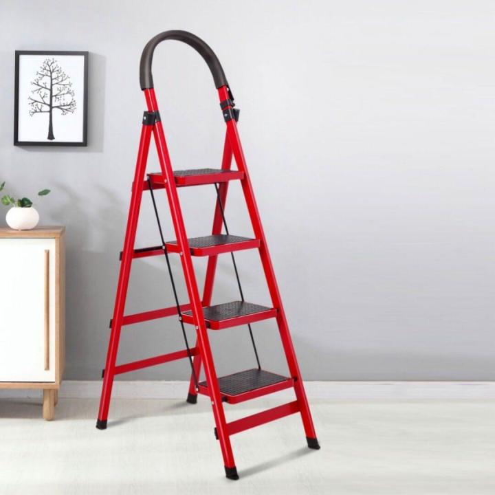 4%20Steps%20ladder%20(RED)%20big%20steps%20with%20Safety%20clip%20lock%20-%20Image%202