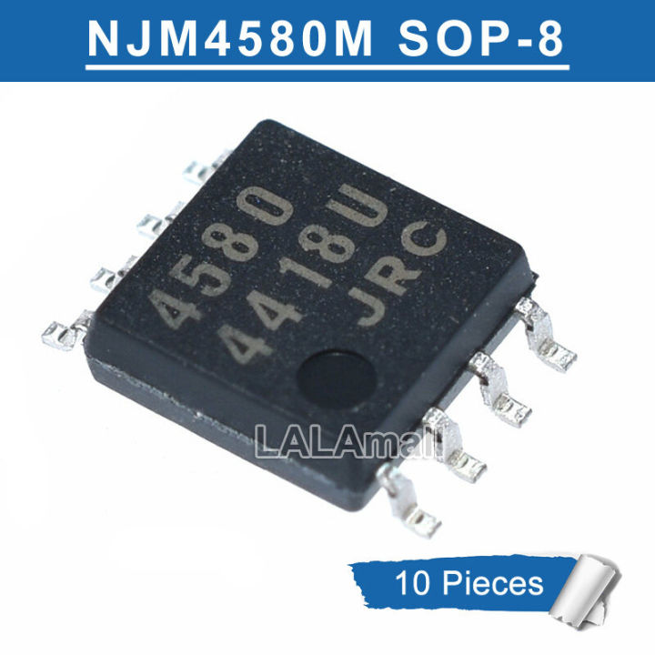 【FOOT SOFA】10pcs NJM4580M SOP8 JRC4580 NJM4580 SOP8 4580 4580M SOP SMD Dual Operational Amplifier new original