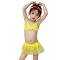 Yfashion 2 Pieces Girls Cotton Split Swimsuit Multi-color Sweet Cute Bikini Swimwear For 0-2 Years Old Kids. 