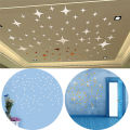 50pcs/lot Star Shape 3D Acrylic Wall Stickers Living Room Bed Room Ceiling Mirror Wall Sticker Home Decoration. 