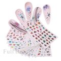 24pcs Flower Graffiti Water Nail Sticker Set Ink Blooming Floral Leaf Nail Art Design Polish Manicure Decoration Sliders. 