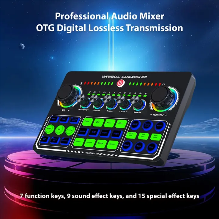 X50%20Live%20Sound%20Card%20Audio%20Mixer%20Recording%20Desktop%20Singing%20BT%20OTG%20Digital%20Lossless%20Transmission%20for%20Podcasting%20Gaming%20A%20-%20Image%207