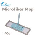 MICROFIBER FLAT MOP WET AND DRY 40CM WITH METAL HANDLE. 