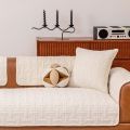 Modern Weaving Pattern Velvet Sofa Cushion Non-Slip Warm Sofa Seat Cover Cloth Wearproof Nordic Style Couch Mat Winter. 