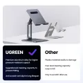 UGREEN Tablet Stand Adjustable Aluminum Tablet Holder for Desk ipad pro 12.9, 9.7, 10.5, ipad air Mini 4 3 2, iPhone 12 pro max, Surface pro. 