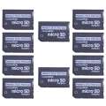 10X Mini MicroSD TF to MS Adapter SD SDHC Card Reader & PSP Series. 