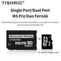 TISHRIC Memory Stick Pro Duo Card Reader Micro SD SDHC TF To Memory Stick MS Pro Duo Adapter for Game /PSP/Camera. 