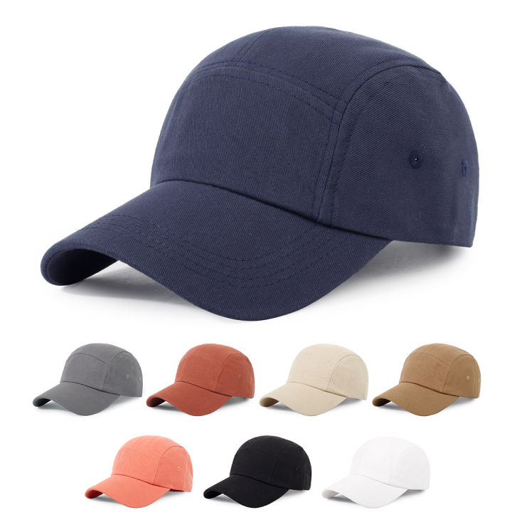Cross-border five pieces cotton light board baseball cap men's soft top versatile hat women's new sports shade cap wholesale