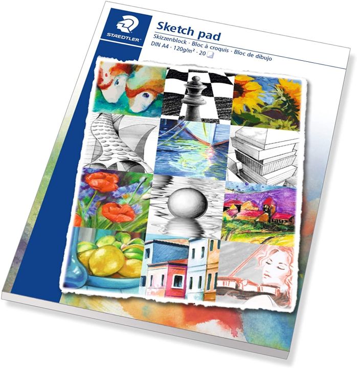 STAEDTLER® 2421 Sketch pad A4 - White 120gsm - 20 Sheets