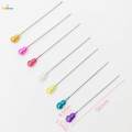 100Pcs Colorful Pearl Head Straight Pins Sewing Pins for Dressmaking Craft. 