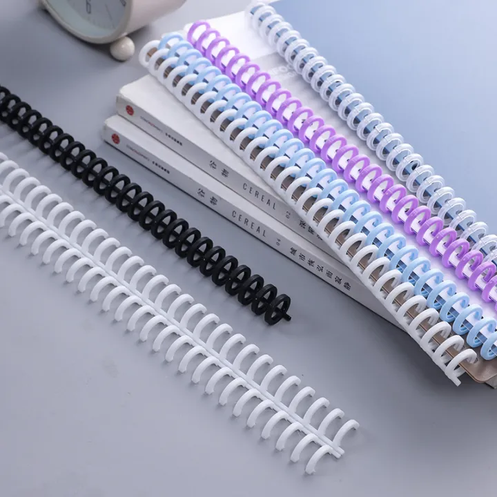 1/5/10pcs 30 Holes Loose-leaf Plastic Binding Ring Spring Spiral Rings ...
