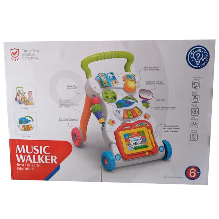 Baby Stroller Music Walker Toy Anti-rollover Learning Walking Infant