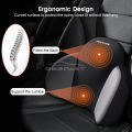 Geepact Car Headrest Pillow Lumbar Pillow Waist Back Support Neck Pillow Protector Memory Cotton Cushion Car Seat Vertebra Pillows for Neck Pain Relief Car Travel Home Office. 
