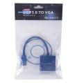 USB 3.0 To VGA External Graphic Card Video Converter Adapter For Win7/8/10 1080P (Blue). 