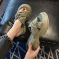 Wedge Casual Women's Fashion Sandals Outdoor Slippers One-Word Outer Wear Increased Fashionable New Summer This Year's Platform. 