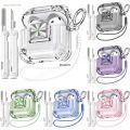 24 Clear 20 Pods 4 Lock Cover for Year 20 with Low Price [4 in 1ide New Anrush] Airpods 4 Clear Case Safety and Cheap Cleaning Kit for Air Case 4 Case. 