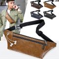Korean Leisure ? Cross-Body Belt Bag Trendy Men's and Women's Sports Messenger Bag PU One Shoulder . Bag Oblique Xiao Shang Xiu Backpack Chest Bag Male Leather Hours ‐. 