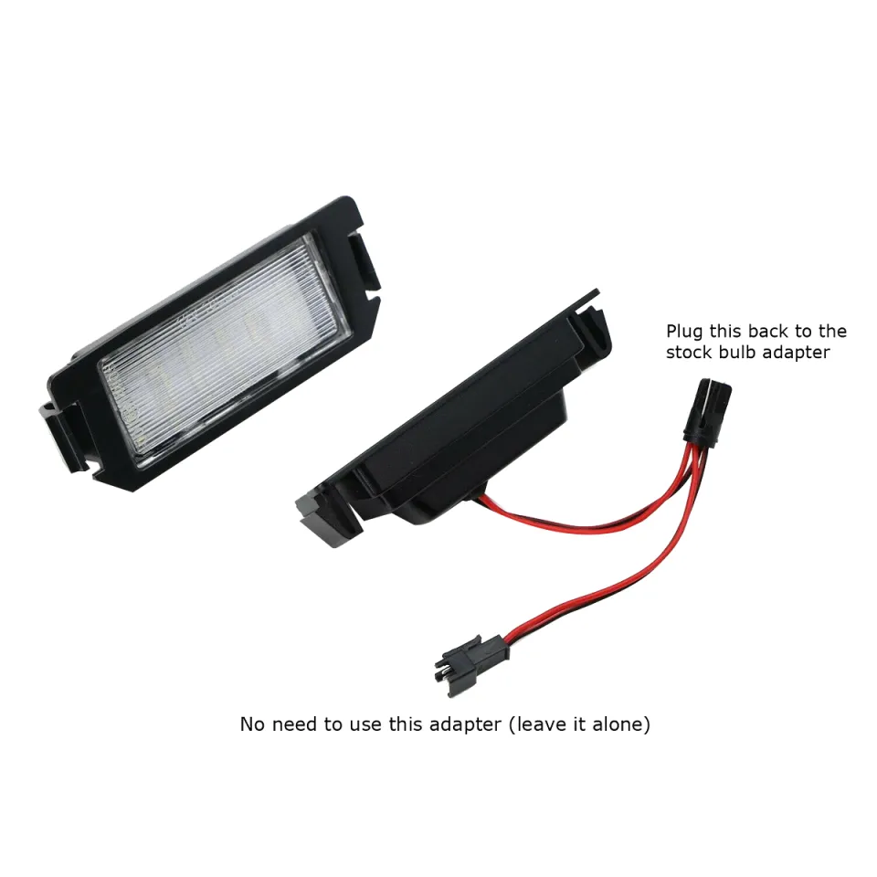 Car White 18-LED License Plate Light Number Light Replacement for