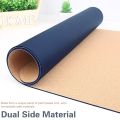 Pad Large Desk Scratch Lap Rollable Anti Mat Double Surface Ooth Sided Gaming Cork Eco Home Natural Friendly Mouse Office(Blue_270X210Mm). 