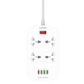 LDNIO 4 AC Outlets Universal Power Strip SC4407 Power Socket with 4 USB - UK PLUG. 