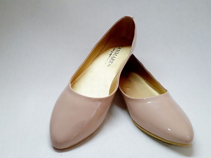 Ladies%20Flat%20Shoes%20(Beige)%20court%20shoes%20girls%20women%20shoes%20-%20Image%203