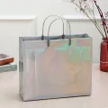 【ALLGOOD】1pc Large Capacity Foldable PVC Shopping Bags Reusable Eco Friendly Waterproof Grocery Bags Shopping Tote Bags Shoulder Bag. 