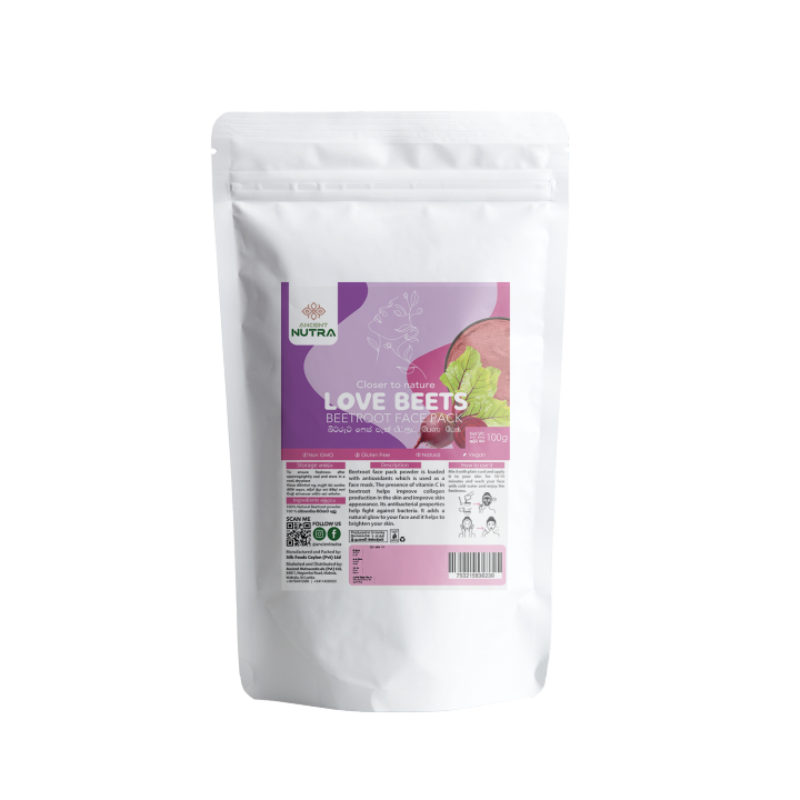 Ancient Nutra Love Beets -  Beetroot Face Pack Powder 100g