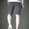 Shorts Men's2023Summer Thin Trendy Plaid Bermuda Shorts Quick-Dry Pants Men's New Men's Slim Cropped Pants. 