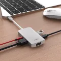Wiwu Alpha 513HVP 5 in 1 USB-C To 4K Projector  3.5mm Jack  PD Charger  VGA Ports  USB 3.0 Laptop Adapter Universal Docking Station. 