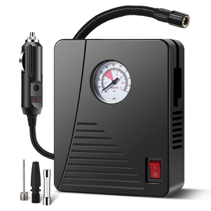 Portable Tire Inflator Air Compressor Car Air Pump for Car Tires Motorcycle 100PSI Fast Inflating Tires Inflator