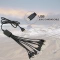 10 in 1 USB Multi Charging Cable Adapter All in One USB To Multi-Port Cable. 