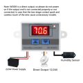 Durable XH-W3005 Digital Hygrometer 0~99%RH LCD Display Humidity Controller Humidistat Switch 12V Humidity Sensor Industrial Use. 