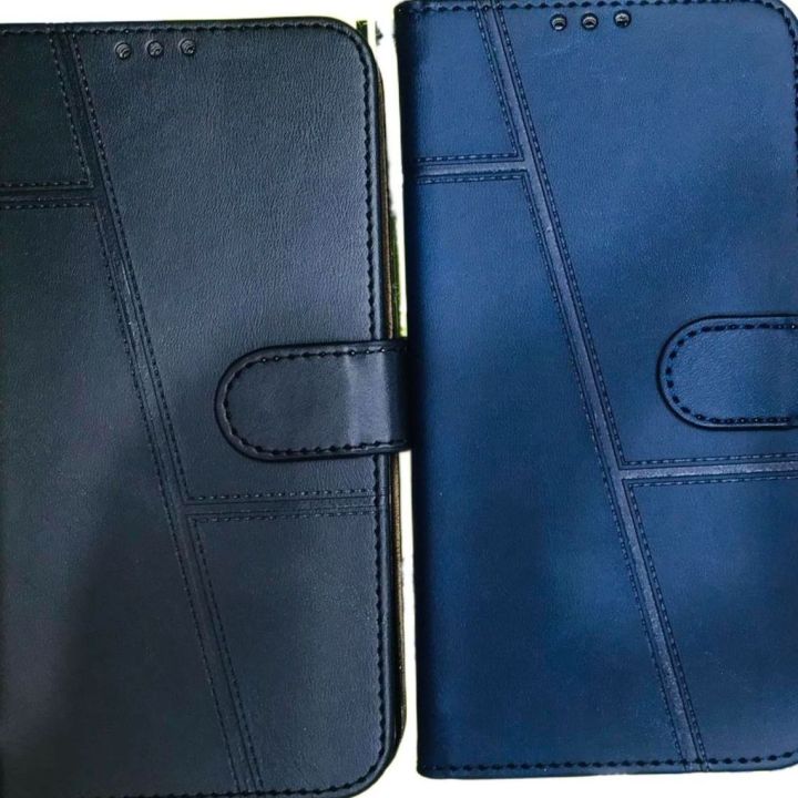 A12/M12 Skin Feel Flip Pouch Card Holder Cover Phone Case For